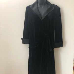 Black Velvet Formal Suit / Cocktail Dress
